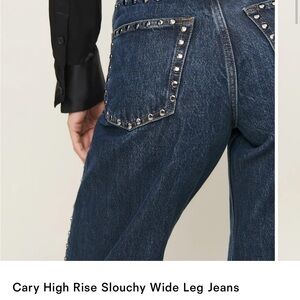 Reformation Cary High Rise Wide Leg Jeans